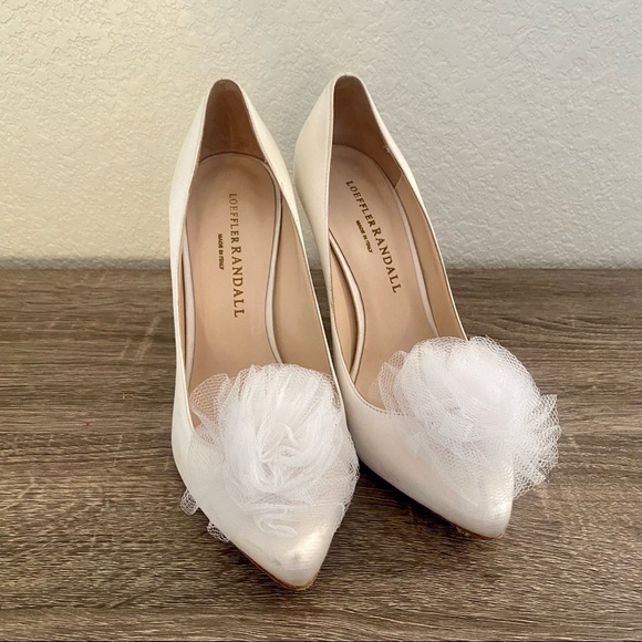 Loeffler Randall Shoes - Loeffler Randal Satin Tulle Bridal Pumps